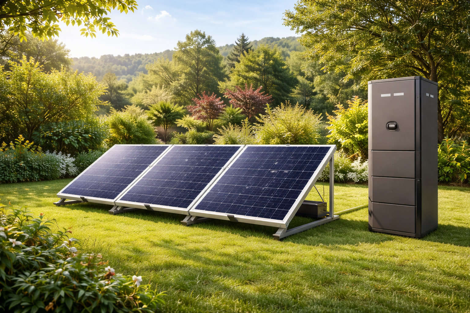 Garten Terrasse Solarlösung